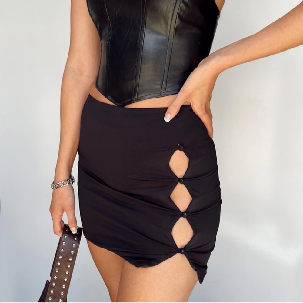 Princess Polly Tiana Mini Skirt Black